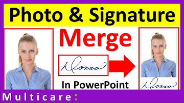 How to merge signature with photo : Easy steps In Ms PowerPoint
