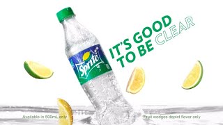 It’s good to be clear with SPRITE!