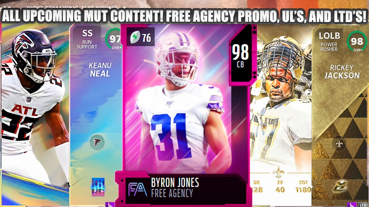 ALL UPCOMING MUT CONTENT! FREE AGENCY PROMO, UL'S, LTD'S, AND MORE! NEW CONTENT! | MADDEN 21
