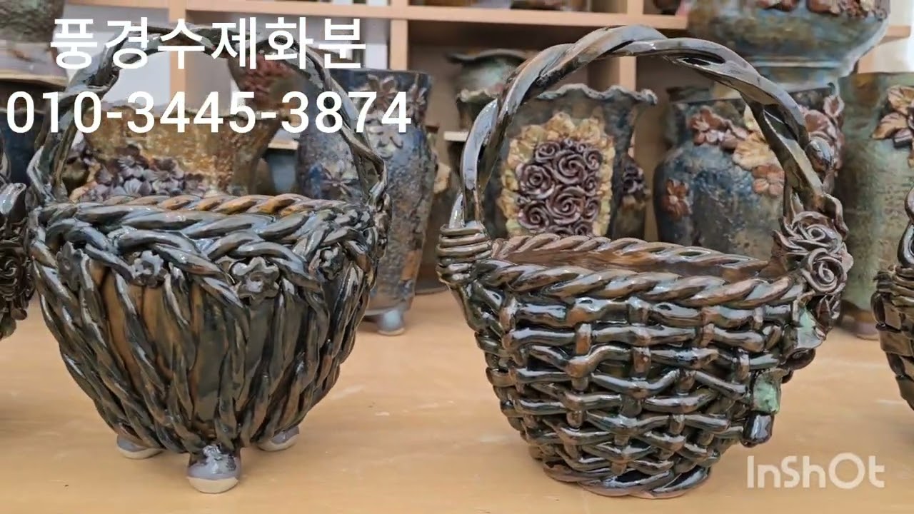 풍경다육풍경수제화분