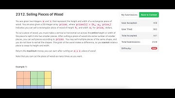LeetCode 2312 Selling Pieces of Wood