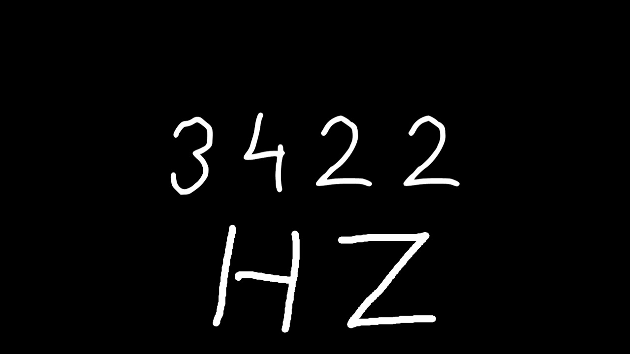 3422 Hz YouTube