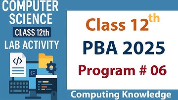 PBA – 06 | Prime and Composite Numbers in C++ | Class 12 Computer Science | FBISE 2025