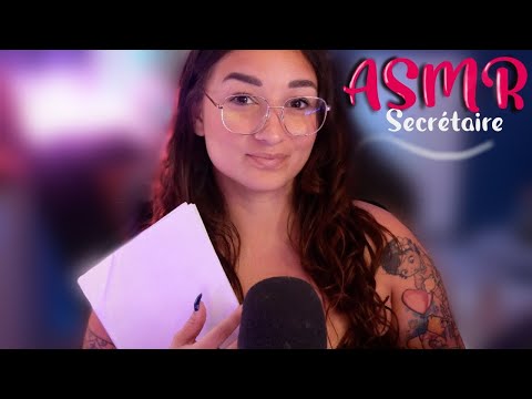 ASMR FRANÇAIS : ROLEPLAY SECRÉTAIRE 👩🏻‍💼
