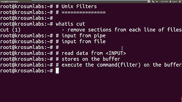 Unix Filters - 1
