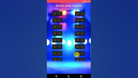 Siren and Alarm Sounds - HD