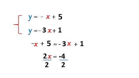Méthode de comparaison pour résoudre un système d’équations