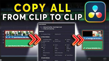 Paste ATTRIBUTES / EFFECTS / SPEED  From a Clip to Another Clip | Davinci Resolve Tutorial