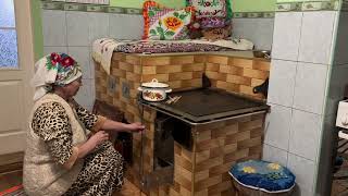 LIFE in a high-altitude village in early spring. Soup with meatballs and homemade pasta.