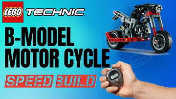 Lego Motorcycle alternative speed build - Lego technic 42132 alternate fast build - speed building