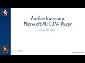 Ansible Inventory: Microsoft AD LDAP Plugin
