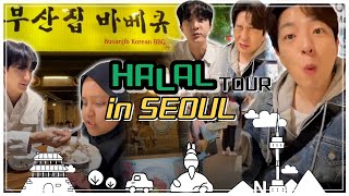 Halal Tour in Seoul 🇰🇷 with HoonDoo : Myeongdong Busan Jib BBQ