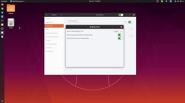 Remove Home Folder and Trash Can Icons from the Desktop and Set Minimize Button in  Ubuntu 19.10