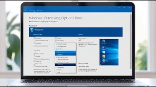How To Reach The Advanced Indexing Panel On Your Laptop