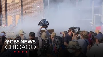 Agents deploy tear gas during clash with protesters outside Broadview ICE facility