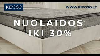 RIPOSO atrinktiems čiužiniams 30% nuolaida!