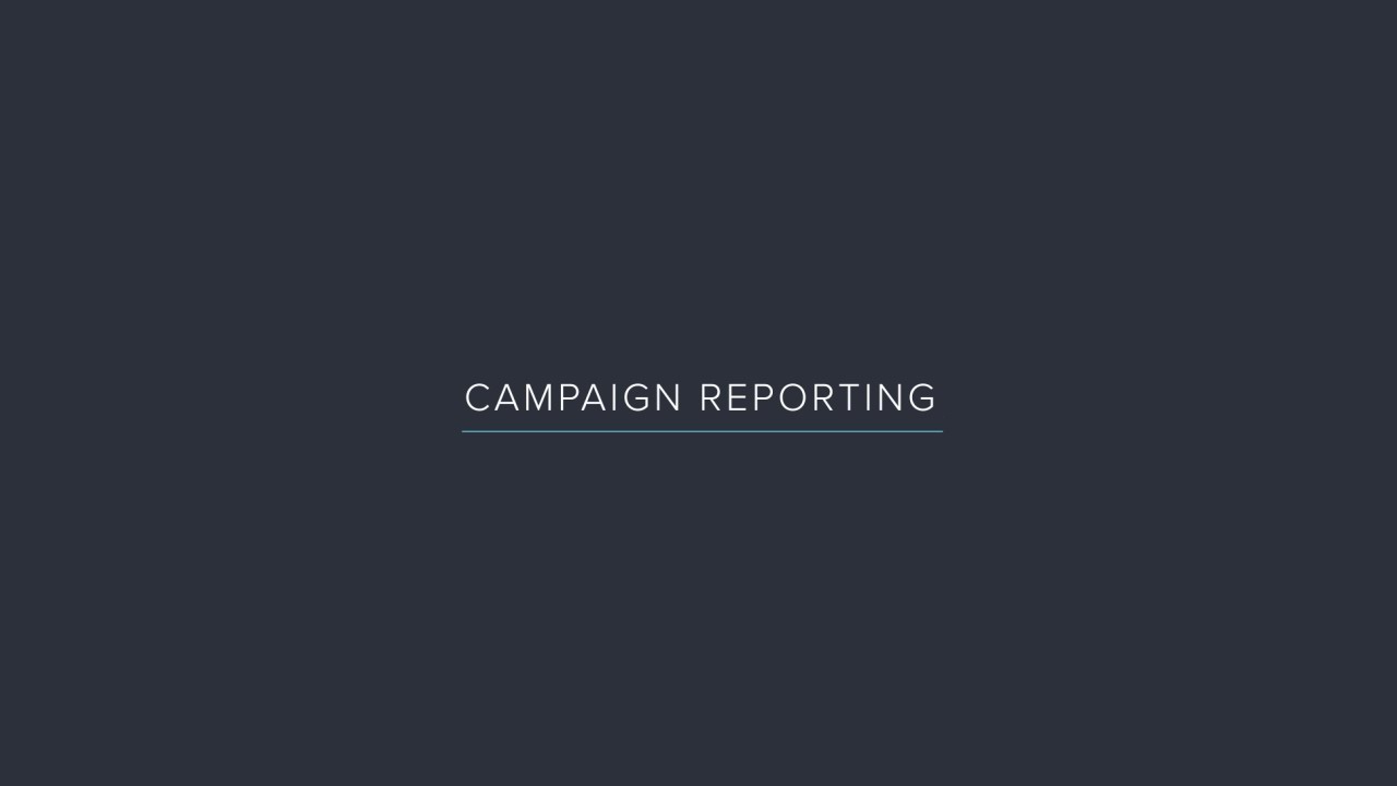 Campaign Reporting in ActivePipe