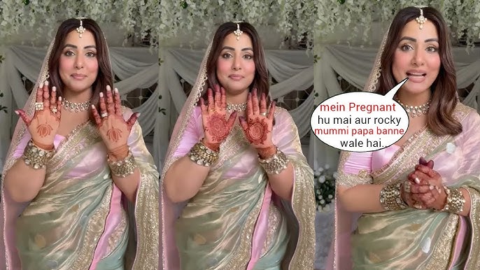 Hina Khan got Emotional announcing her Pregnancy with Rocky Jaiswal after  battlingg stage 3 Cancer !