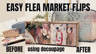 Easy Flea Market Flips with Decoupage