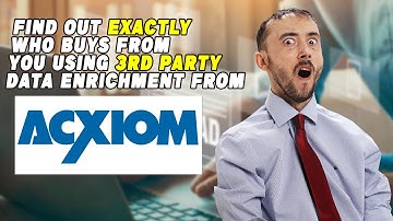 💡 Find Out EXACTLY Who Buys From You Using 3rd Party Data Enrichment From Acxiom Data