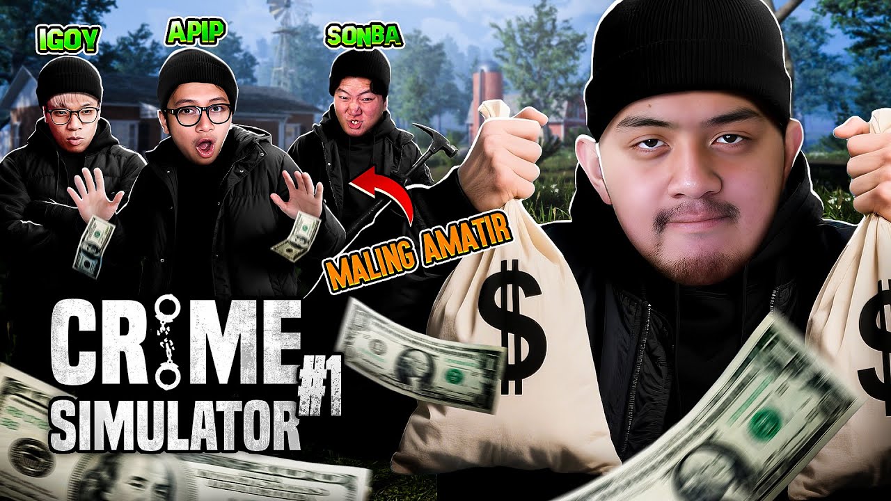 TIM KACIW MENCOBA MENJADI MALING BERSAMA !!! [ Crime Simulator ] Part 1