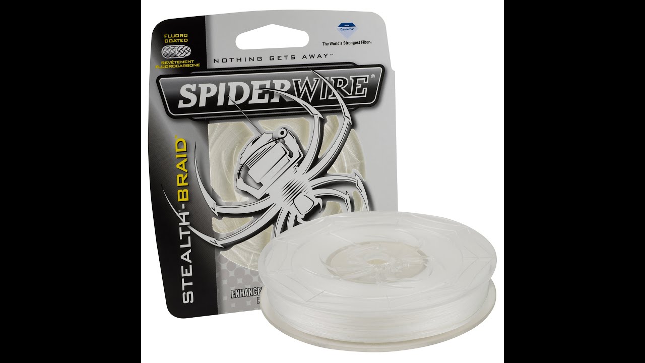 translucent Fishing Line Spiderwire SCS8T-125 Stealth Braid 125Yds 8 lb