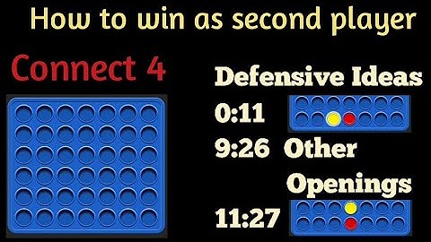 how to win connect four a second player online