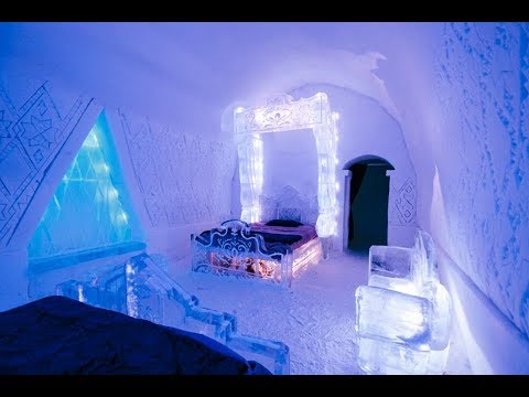 Видео: Проживание в отеле Quebec Ice Hotel