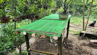 How to make a table with bamboo and wood.