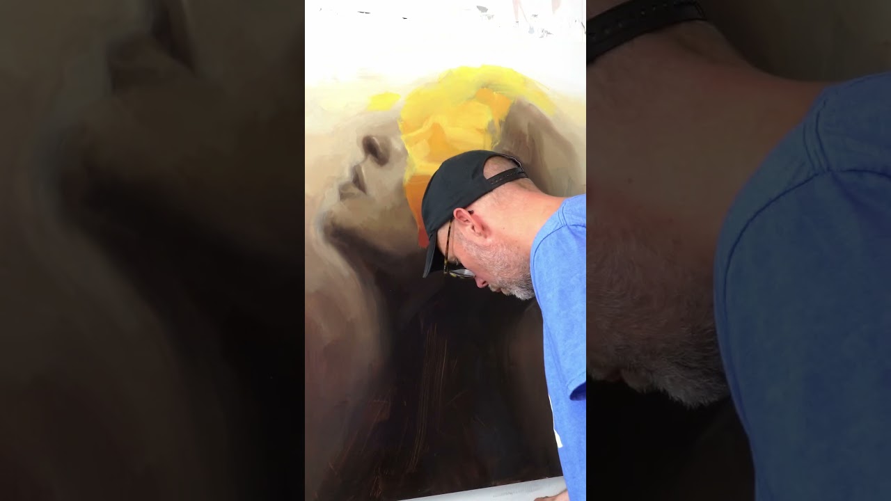 Adding Yellow Oil Paint To Create Emotion