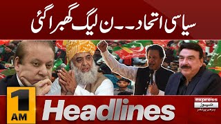 Pmln In Trouble | Imran Khan Big Move  | News Headlines 1 AM | 15 Feb 2024 | Express News