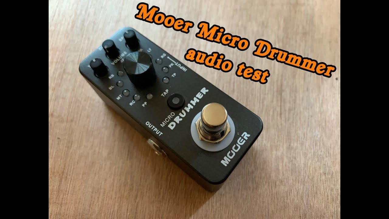 Mooer Micro Drummer audio test - YouTube