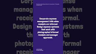 Enterprise expense leaders: Create expense management systems that work with photographed infor