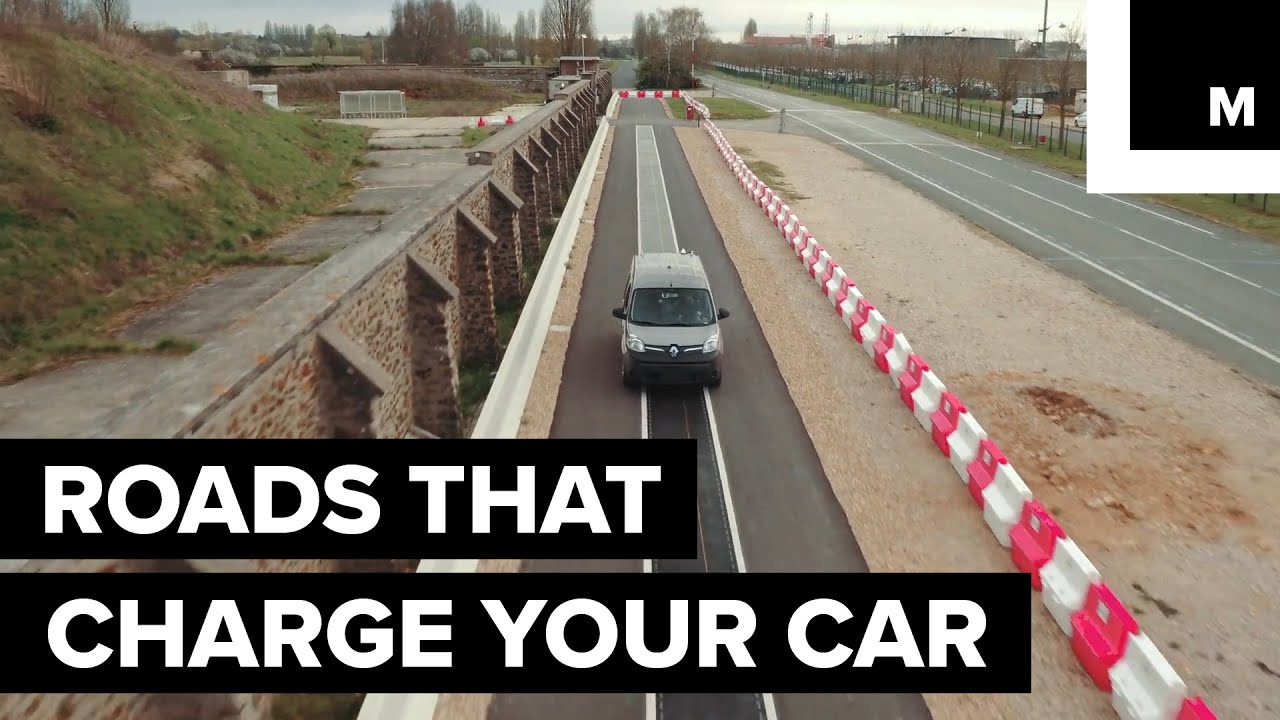 Inductive roads charge cars YouTube