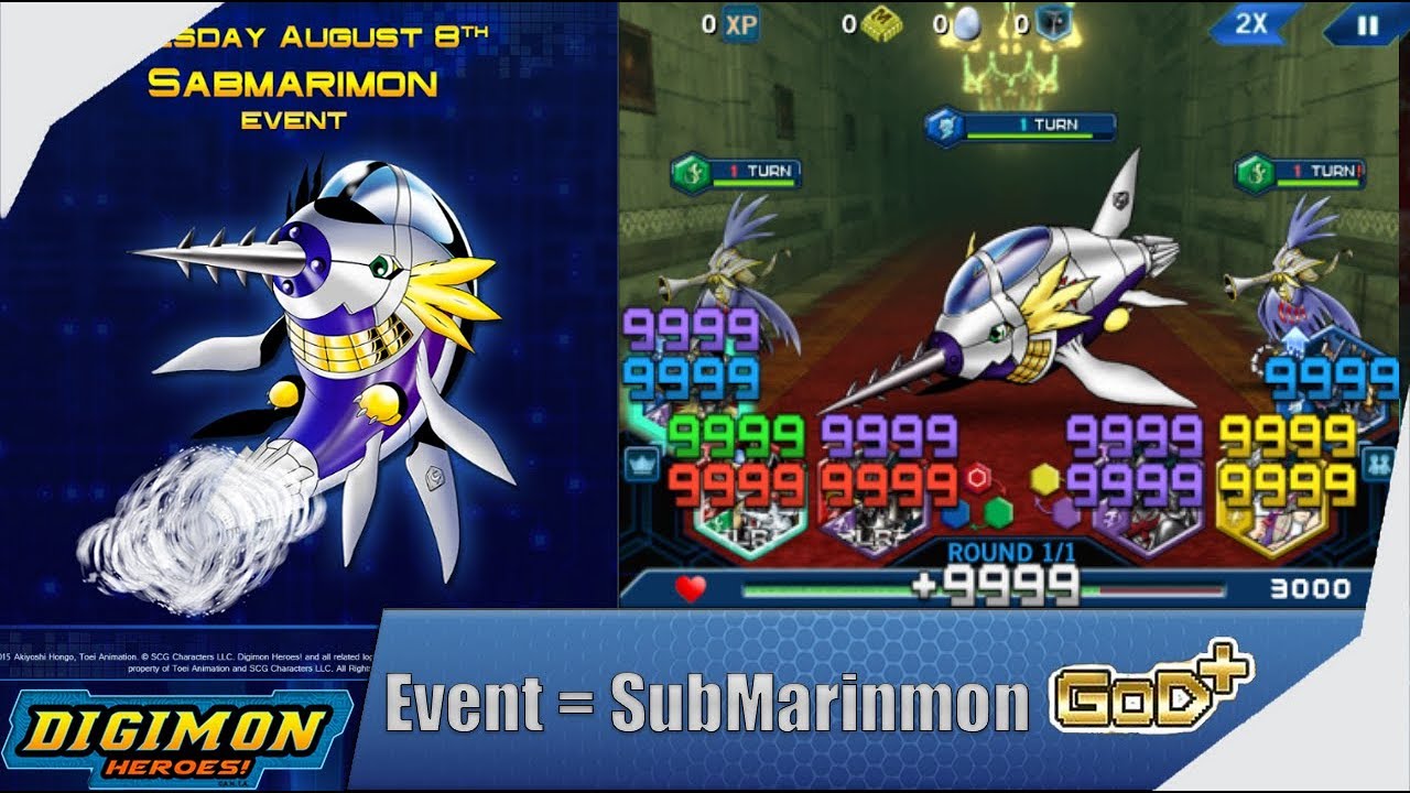 Digimon Heroes! | Event = Submarinmon GOD+