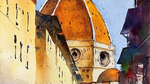 'The Duomo in Florence':  painting watercolours with Randy Hale