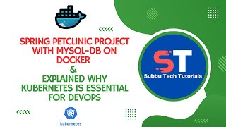 Spring PetClinic Project with MySQL-DB on Docker | Explained: Why Kubernetes is Essential for DevOps