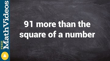Transferring a verbal expression to an algebraic expression