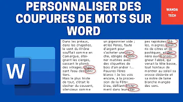 Comment ne pas couper les mots sur Word ?