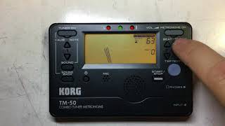 How To Use The TM50 Korg Tuner/Metronome