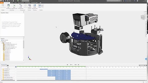 Autodesk Inventor Professional - exploded views and animations video