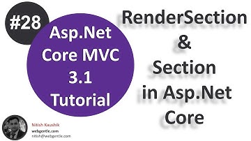 (#28) RenderSection & Section in Asp.Net Core | Asp.Net Core tutorial