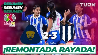 Resumen y goles | Pumas 2-3 Rayadas | Liga Mx Femenil- CL2024 J7 | TUDN