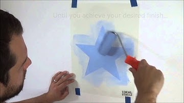 Basic Stencilling - Using a paint roller