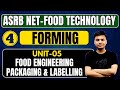 ASRB NET FOODTECH CLASS-04 UNIT 05 : FORMING | FOOD TECHNOLOGY NET EXAM.