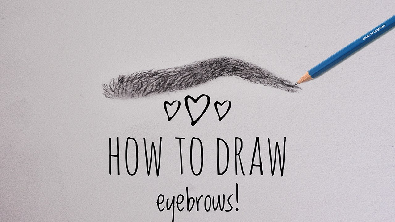 How To Draw Eyebrows? Realistic Tutorial (Beginner) - YouTube