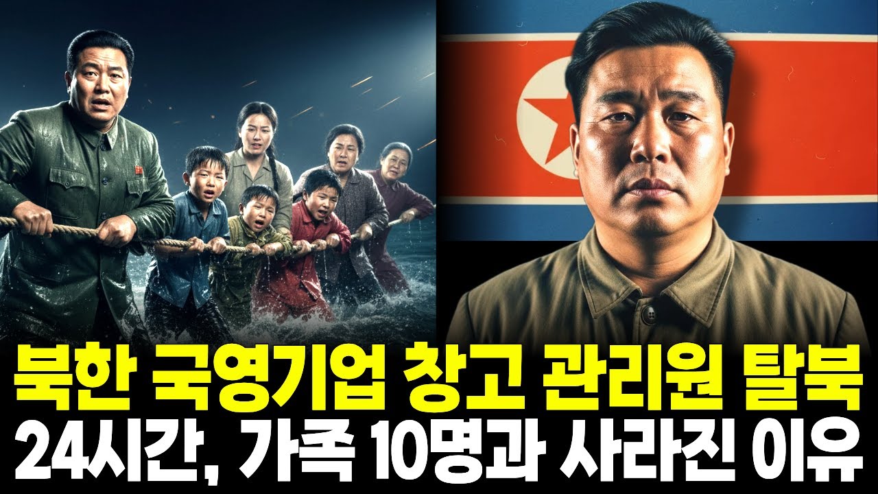 북한 국영기업 창고 관리원 탈북24시간 안에 가족 10명과 사라졌다