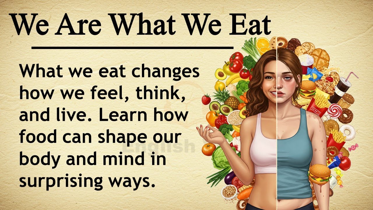 We Are What We Eat || 🍽️🥦 Learn English Through Story Level 2 || Graded Reader 🎧