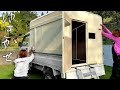 軽トラ幌 荷台に50kg以下の住み家を作る!DIYでキャンピングカーへ