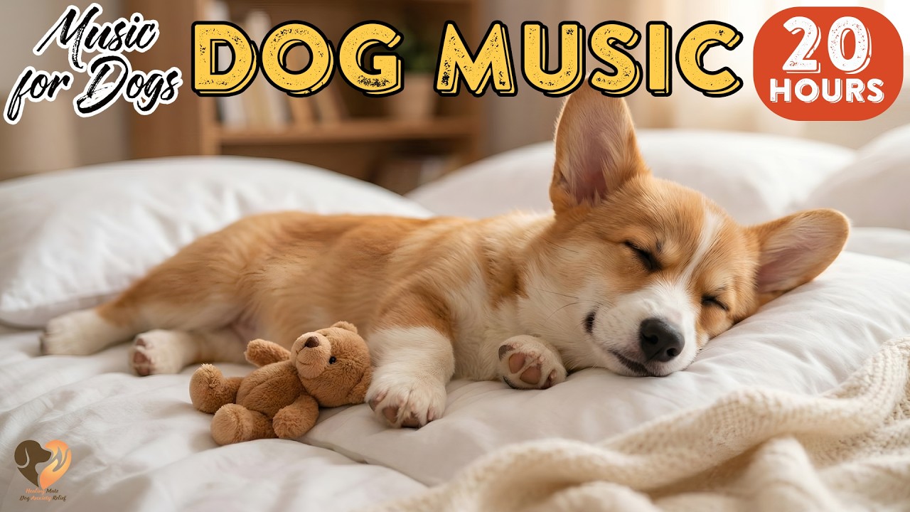 20 HOURS of Dog Calming Music🐶🎵Dog TV Relaxing Sleeping Music🐶💖For Stress Ease Dog Music
